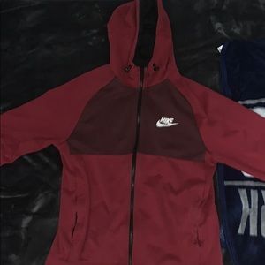 Men’s Nike Red & Maroon Zip Up